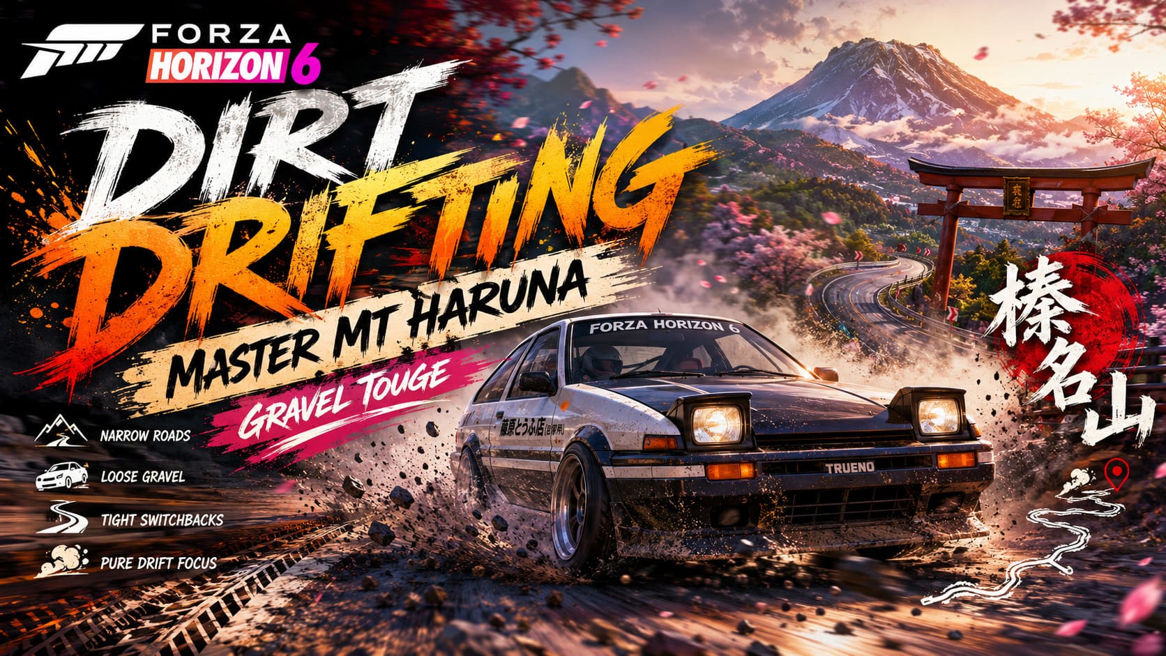 Forza Horizon 6 Dirt Drifting Guide: Master Mt Haruna Gravel Touge