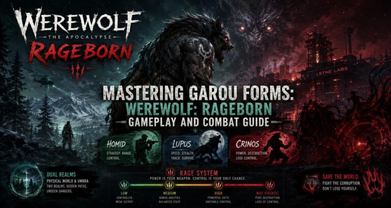 Mastering Garou Forms: Werewolf: Rageborn Gameplay and Combat Guide