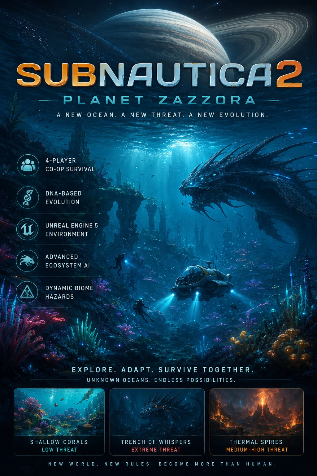 Planet Zazzora Deep Dive: First Impressions of the New Ocean World in Subnautica 2 Planet Zazzora Deep Dive: First Impressions of the New Ocean World in Subnautica 2