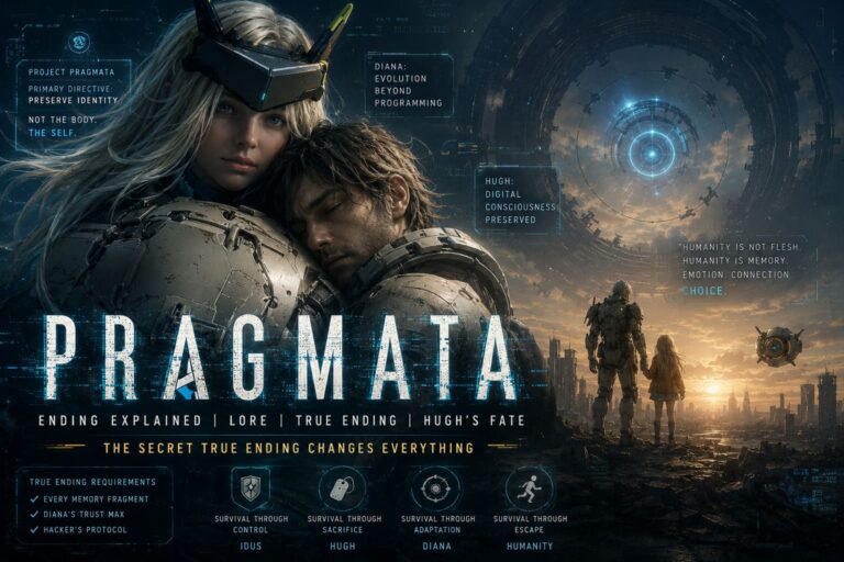 Pragmata Ending Explained: Lore, Secret True Ending, and Hugh’s Fate Analysis (2026) Pragmata Ending Explained: Lore, Secret True Ending, and Hugh’s Fate Analysis (2026)