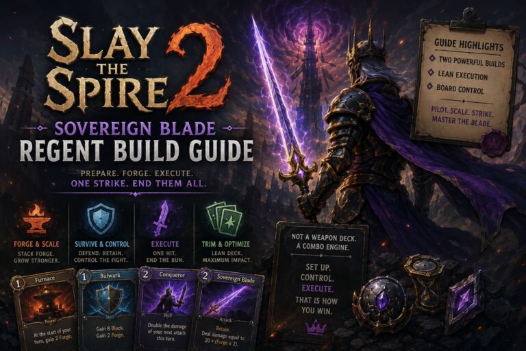 Slay the Spire 2 Sovereign Blade Regent Build Guide Slay the Spire 2 Sovereign Blade Regent Build Guide