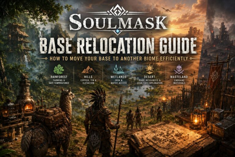 Soulmask Base Relocation Guide: How to Move Your Base to Another Biome Efficiently