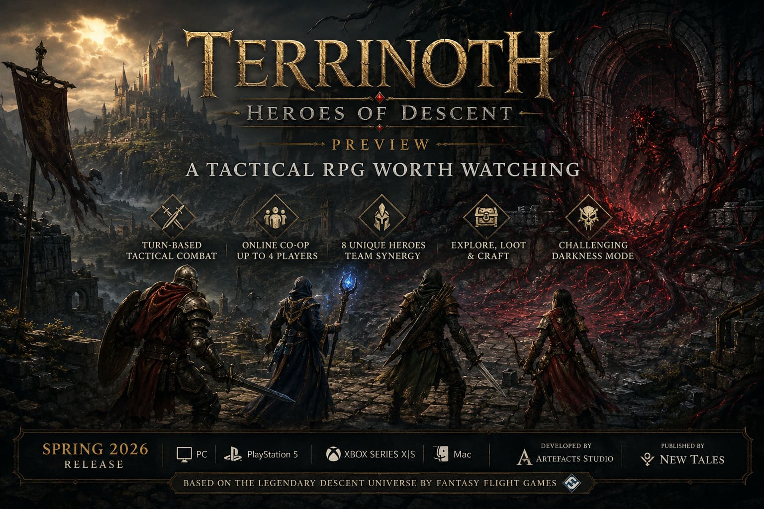 Terrinoth Heroes of Descent Guide: The First Tactical RPG in the Descent Universe Terrinoth Heroes of Descent Guide: The First Tactical RPG in the Descent Universe