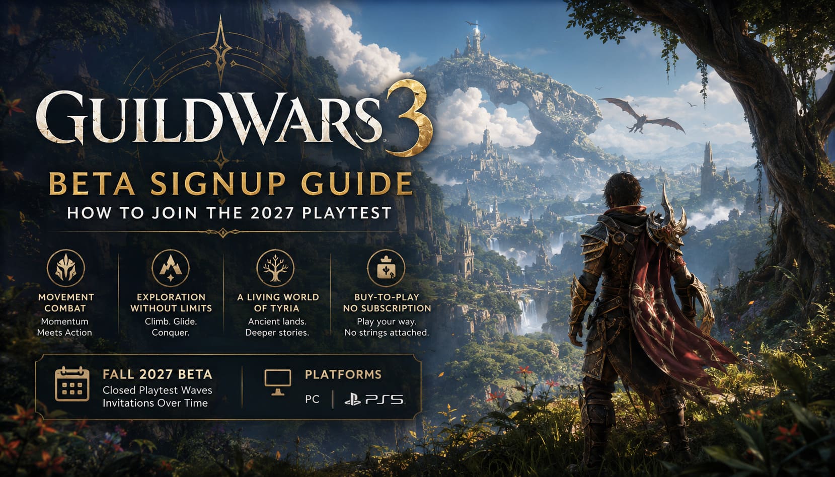 Guild Wars 3 Beta Signup Guide: How to Join the 2027 Playtest Guild Wars 3 Beta Signup Guide: How to Join the 2027 Playtest