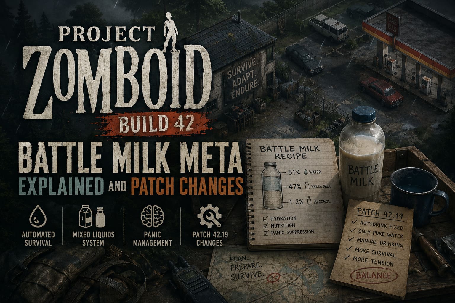 Project Zomboid Build 42 Battle Milk Meta Explained and Patch Changes Project Zomboid Build 42 Battle Milk Meta Explained and Patch Changes