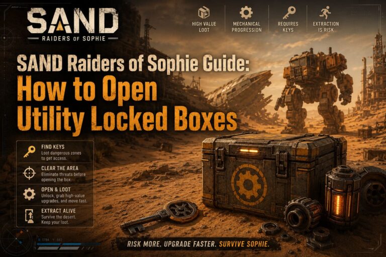 SAND Raiders of Sophie Guide: How to Open Utility Locked Boxes SAND Raiders of Sophie Guide: How to Open Utility Locked Boxes