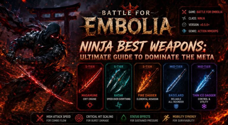 Battle for Embolia Ninja Best Weapons: Ultimate Guide to Dominate the Meta Battle for Embolia Ninja Best Weapons: Ultimate Guide to Dominate the Meta