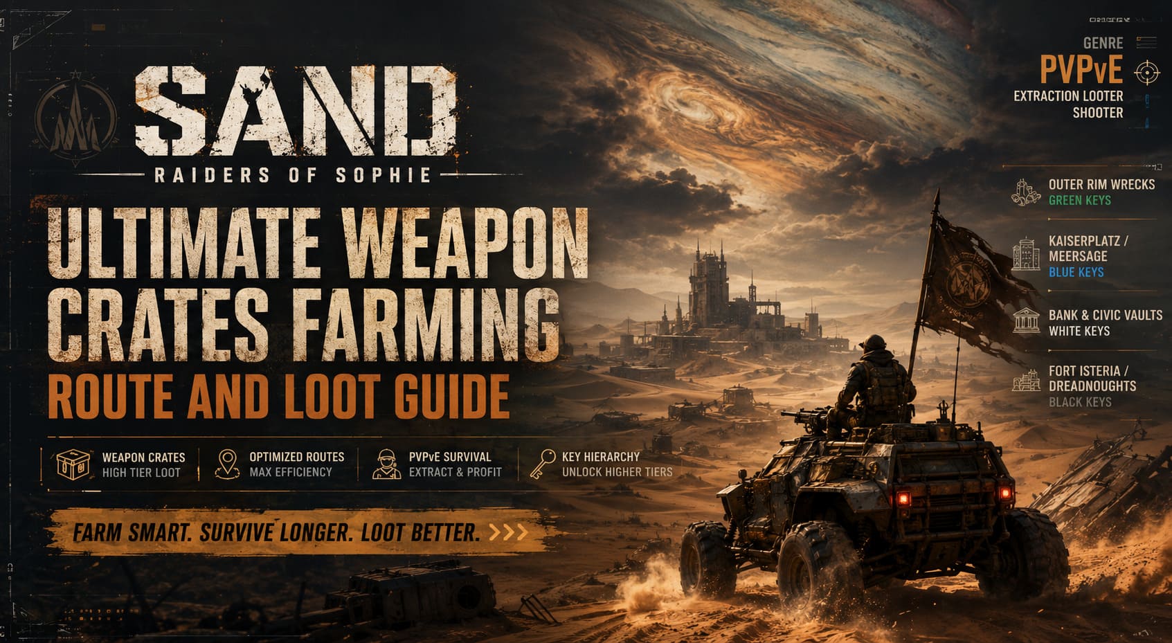 SAND Raiders of Sophie Ultimate Weapon Crates Farming Route and Loot Guide SAND Raiders of Sophie Ultimate Weapon Crates Farming Route and Loot Guide