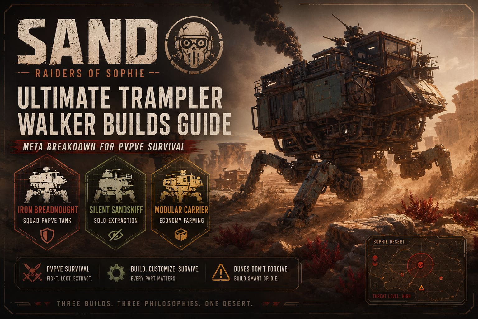 SAND: Raiders of Sophie – Ultimate Trampler Walker Builds Guide (Meta Breakdown for PvPvE Survival) SAND: Raiders of Sophie – Ultimate Trampler Walker Builds Guide (Meta Breakdown for PvPvE Survival)