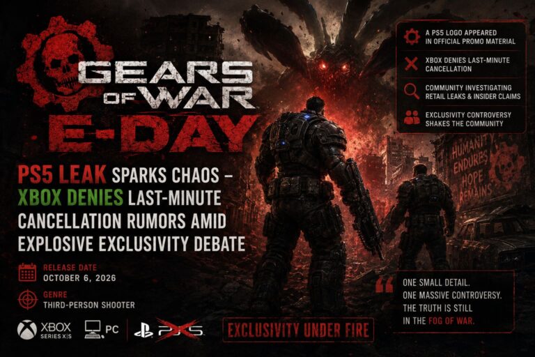 Gears of War: E-Day PS5 Leak Sparks Chaos – Xbox Denies Last-Minute Cancellation Rumors Amid Explosive Exclusivity Debate Gears of War: E-Day PS5 Leak Sparks Chaos – Xbox Denies Last-Minute Cancellation Rumors Amid Explosive Exclusivity Debate