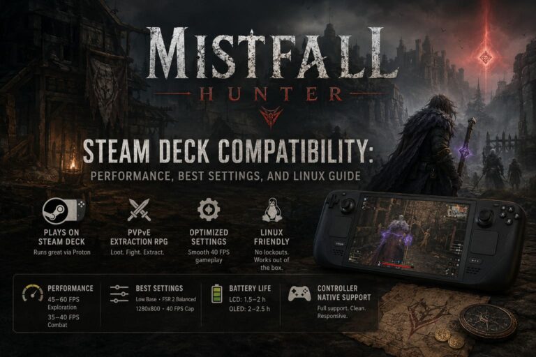 Mistfall Hunter Steam Deck Compatibility: Performance, Best Settings, and Linux Guide Mistfall Hunter Steam Deck Compatibility: Performance, Best Settings, and Linux Guide