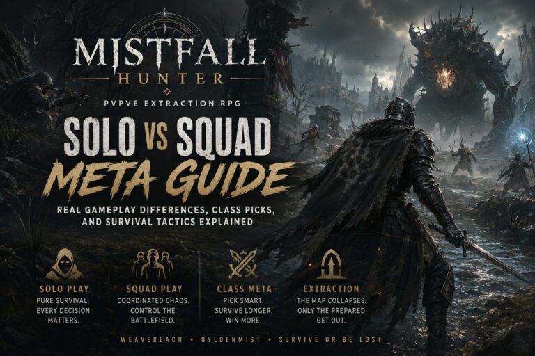 Mistfall Hunter Solo vs Squad Meta Guide: Real Gameplay Differences, Class Picks, and Survival Tactics Explained Mistfall Hunter Solo vs Squad Meta Guide: Real Gameplay Differences, Class Picks, and Survival Tactics Explained