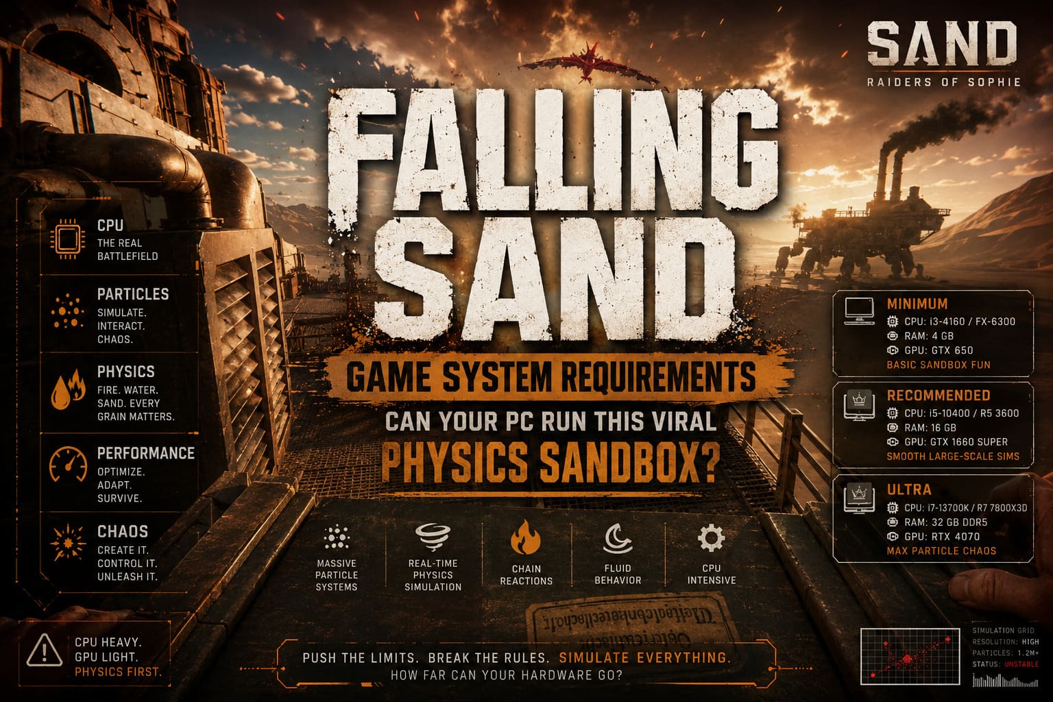 Falling Sand Game System Requirements: Can Your PC Run This Viral Physics Sandbox?