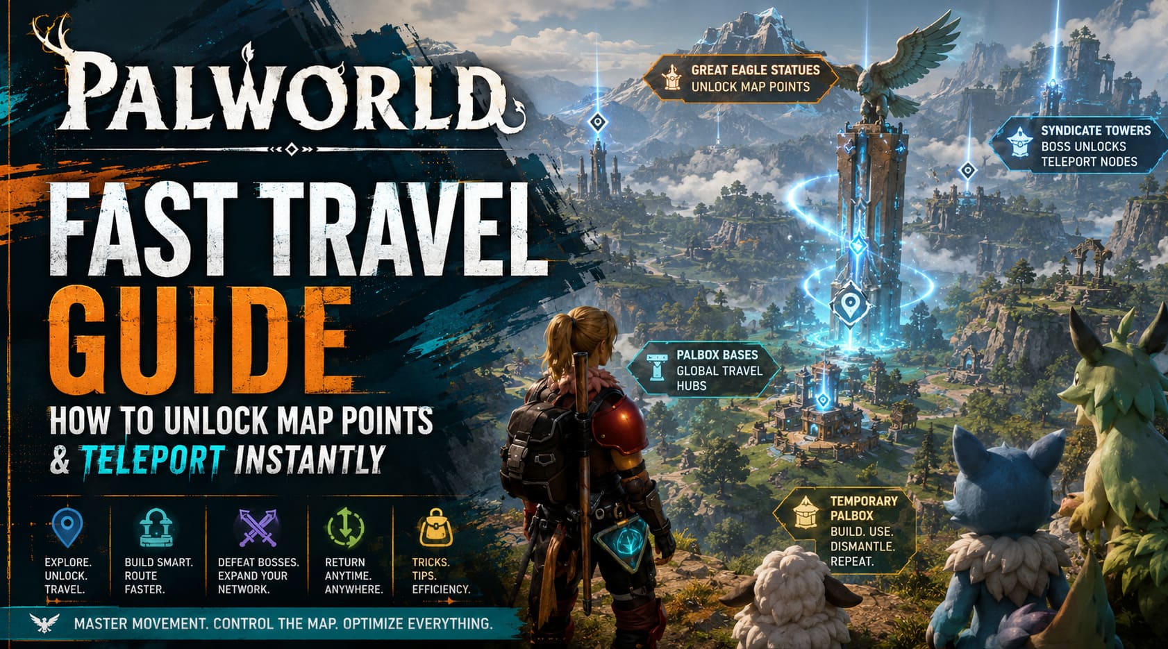 Palworld Fast Travel Guide: How to Unlock Map Points & Teleport Instantly Palworld Fast Travel Guide: How to Unlock Map Points & Teleport Instantly