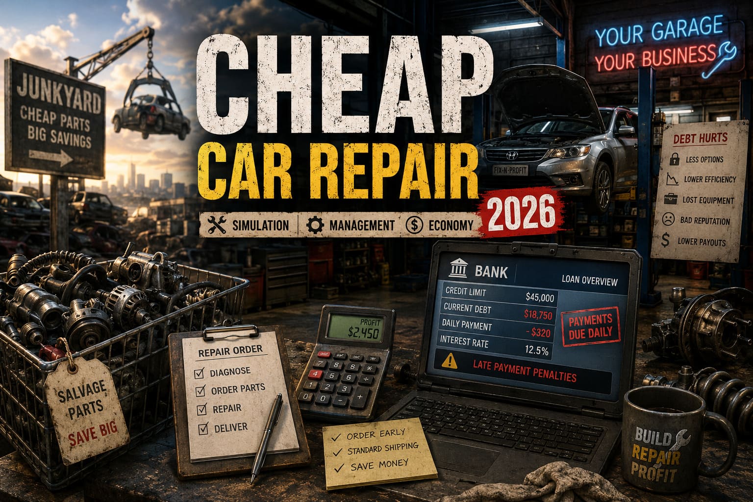 Cheap Car Repair Game 2026: Bank Loan, Debt Mechanics, and Budget Sourcing Guide Cheap Car Repair Game 2026: Bank Loan, Debt Mechanics, and Budget Sourcing Guide