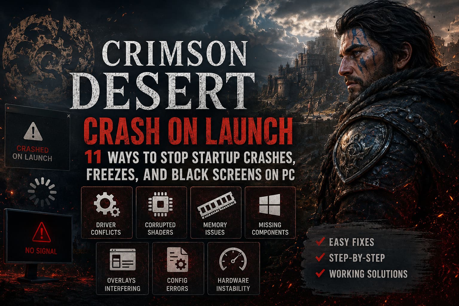 Crimson Desert Crash on Launch Steam Fix: 11 Ways to Stop Startup Crashes, Freezes, and Black Screens on PC Crimson Desert Crash on Launch Steam Fix: 11 Ways to Stop Startup Crashes, Freezes, and Black Screens on PC