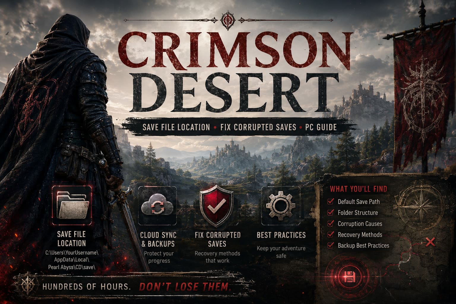 Crimson Desert Save File Location PC (Steam/Epic) & How to Fix Corrupted Saves Crimson Desert Save File Location PC (Steam/Epic) & How to Fix Corrupted Saves