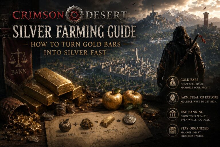 Crimson Desert Silver Farming Guide: How to Turn Gold Bars Into Silver Fast Crimson Desert Silver Farming Guide: How to Turn Gold Bars Into Silver Fast