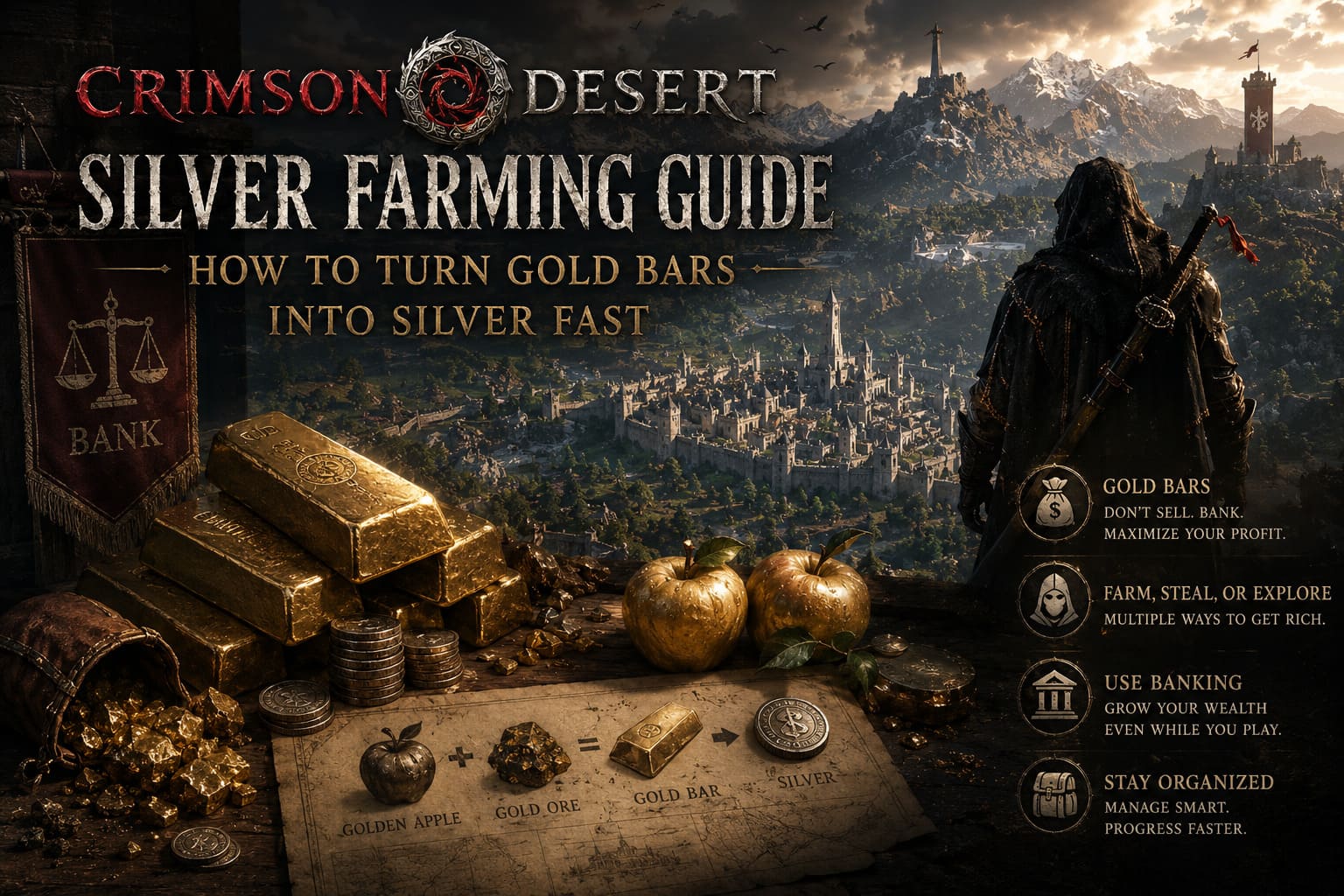 Crimson Desert Silver Farming Guide: How to Turn Gold Bars Into Silver Fast Crimson Desert Silver Farming Guide: How to Turn Gold Bars Into Silver Fast