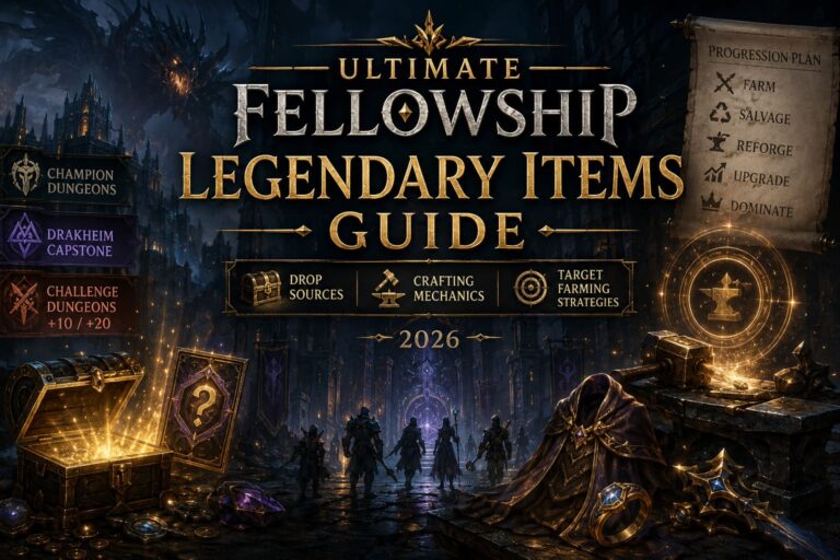 Fellowship Legendary Items Guide: Drop Sources, Crafting Mechanics, and Target Farming Strategies (2026)