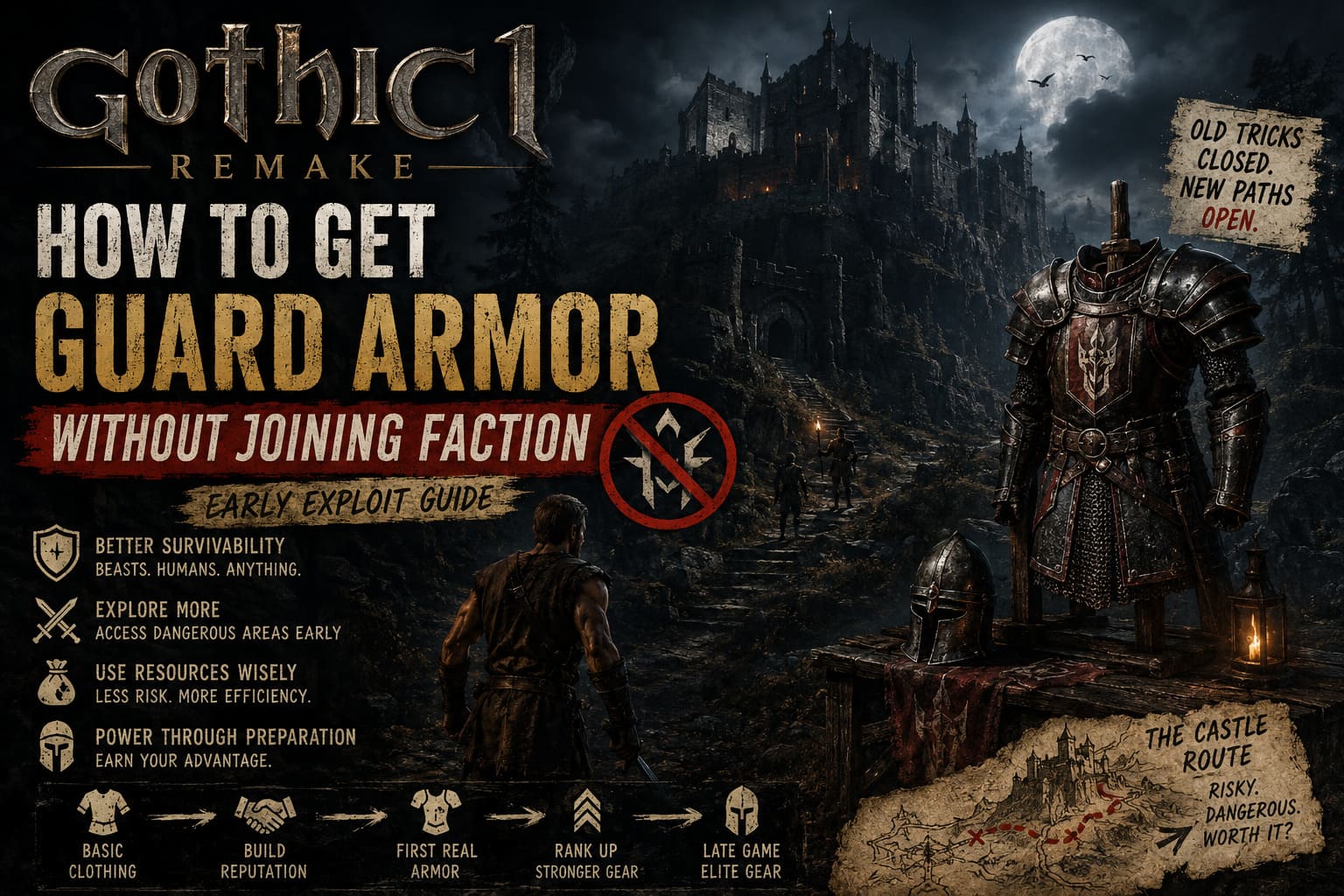 Gothic 1 Remake: How to Get Guard Armor Without Joining Faction (Early Exploit Guide)