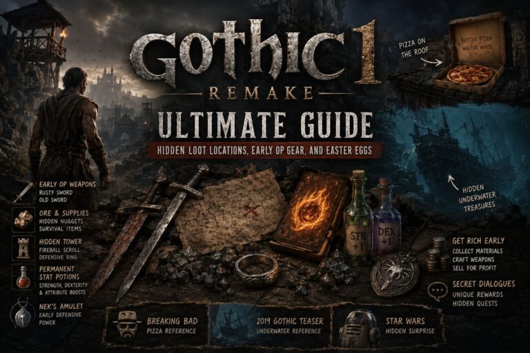 Gothic 1 Remake Ultimate Guide: Hidden Loot Locations, Early OP Gear, and Easter Eggs Gothic 1 Remake Ultimate Guide: Hidden Loot Locations, Early OP Gear, and Easter Eggs