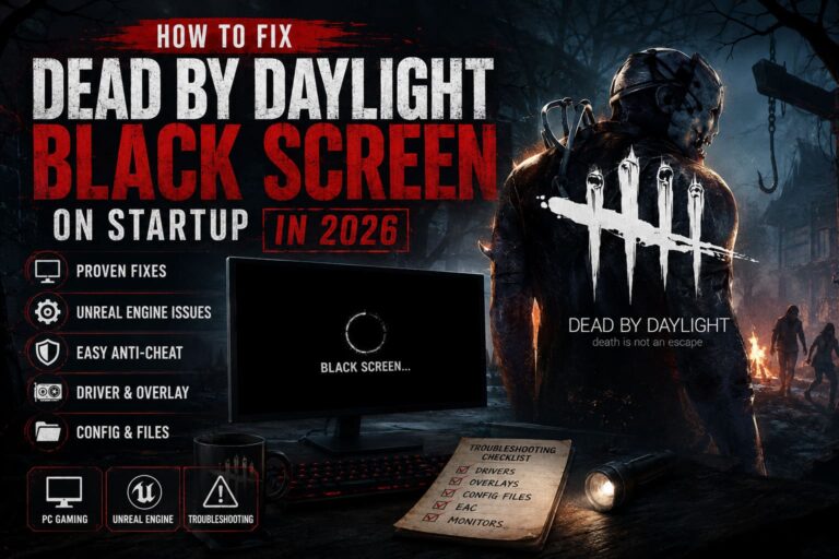 How to Fix Dead by Daylight Black Screen on Startup (2026 PC Guide)