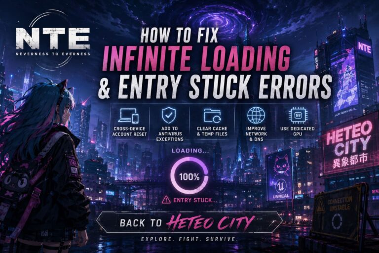 How to Fix Neverness to Everness Infinite Loading Screen and Entry Stuck Errors How to Fix Neverness to Everness Infinite Loading Screen and Entry Stuck Errors