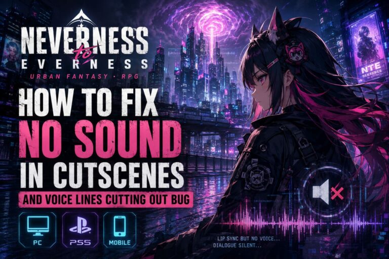 How to Fix Neverness to Everness No Sound in Cutscenes and Voice Lines Cutting Out Bug