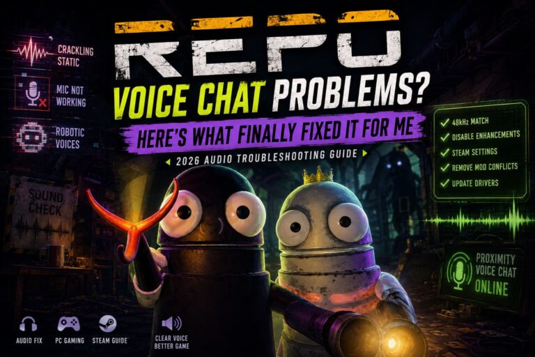 How to Fix REPO Proximity Voice Chat Audio Crackling, Static, and Mic Not Working Bugs (2026 Guide) How to Fix REPO Proximity Voice Chat Audio Crackling, Static, and Mic Not Working Bugs (2026 Guide)