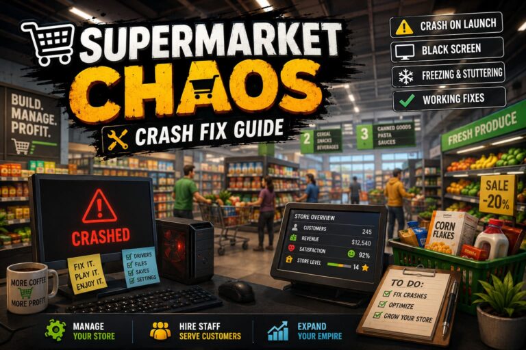 How to Fix Supermarket Chaos Crash on Launch, Freezing, and Startup Black Screen Issues How to Fix Supermarket Chaos Crash on Launch, Freezing, and Startup Black Screen Issues