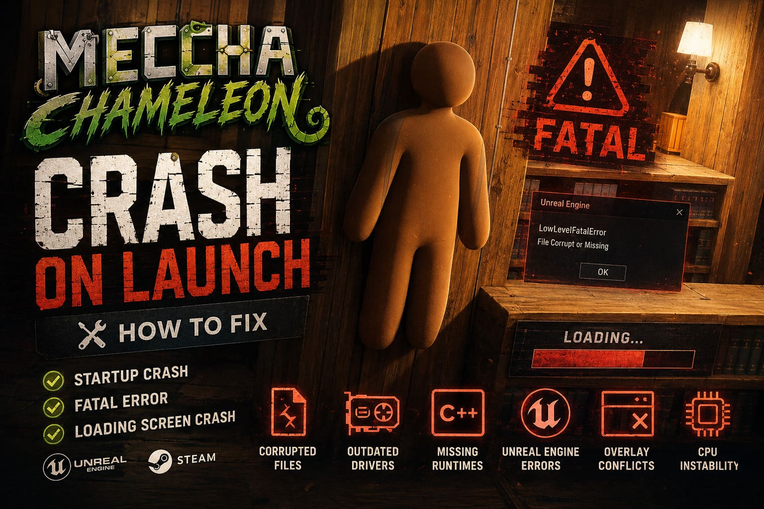 MECCHA CHAMELEON Crash on Launch: How to Fix Startup, Fatal Error, and ...