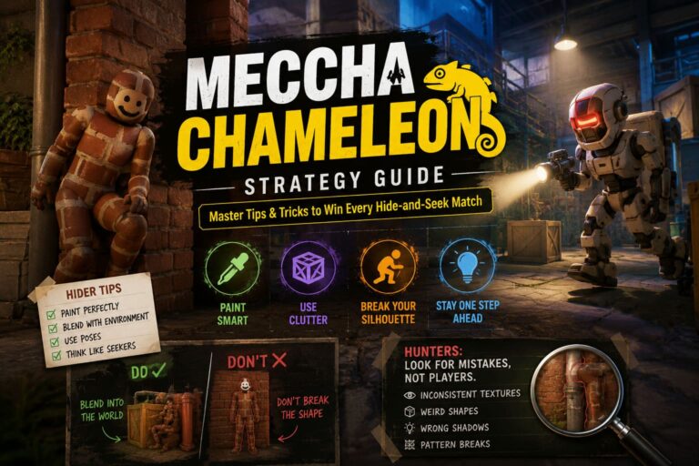 MECCHA CHAMELEON Strategy Guide: Master Tips & Tricks to Win Every Hide-and-Seek Match MECCHA CHAMELEON Strategy Guide: Master Tips & Tricks to Win Every Hide-and-Seek Match