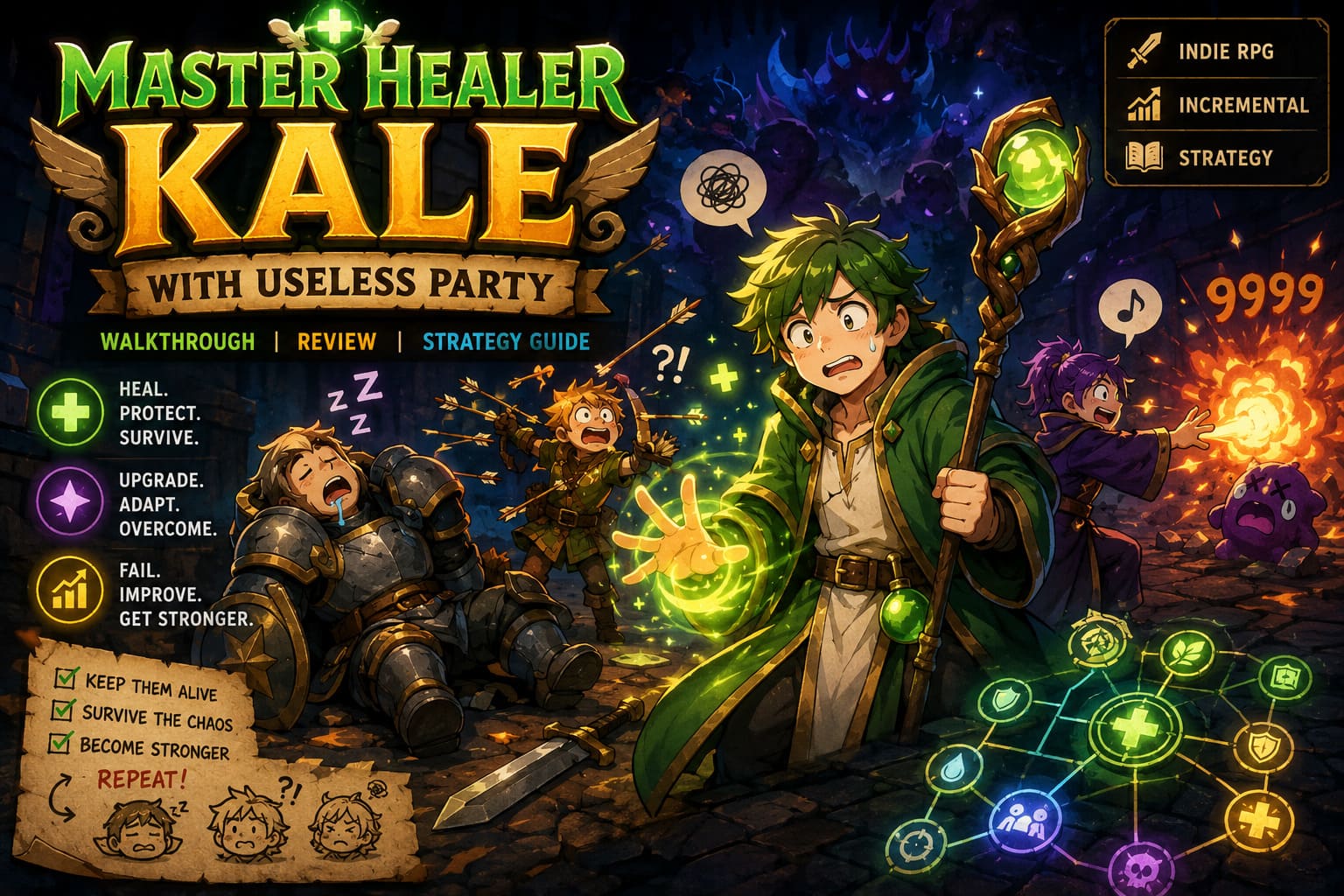 Master Healer Kale With Useless Party Walkthrough, Review, and Strategy Guide
