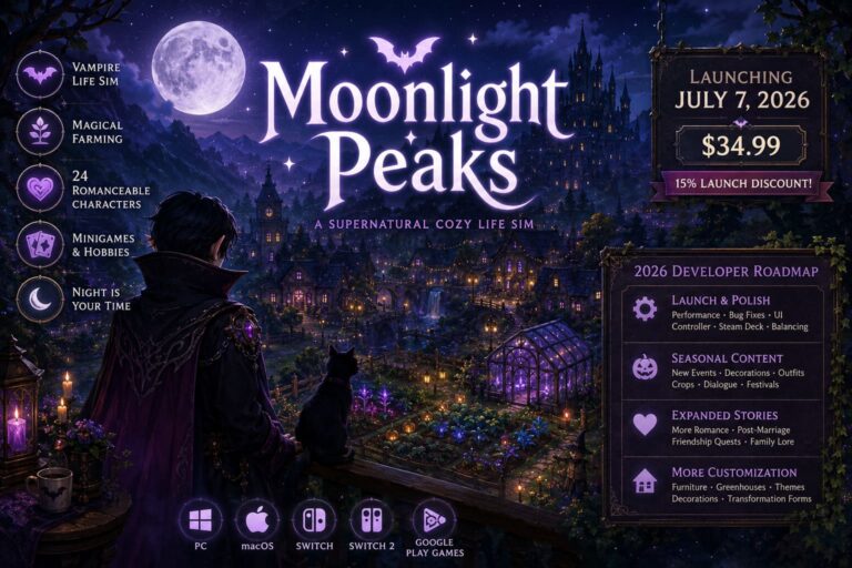 Moonlight Peaks PC System Requirements & 2026 Developer Roadmap: Complete Guide to the Supernatural Cozy Game