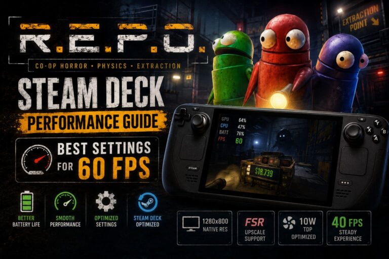 R.E.P.O. Steam Deck Performance Guide: Best Settings for 60 FPS