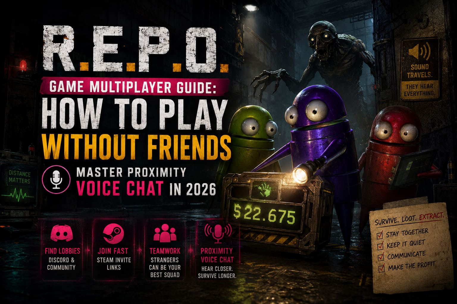 REPO Game Multiplayer Guide: How to Play Without Friends and Master Proximity Voice Chat in 2026