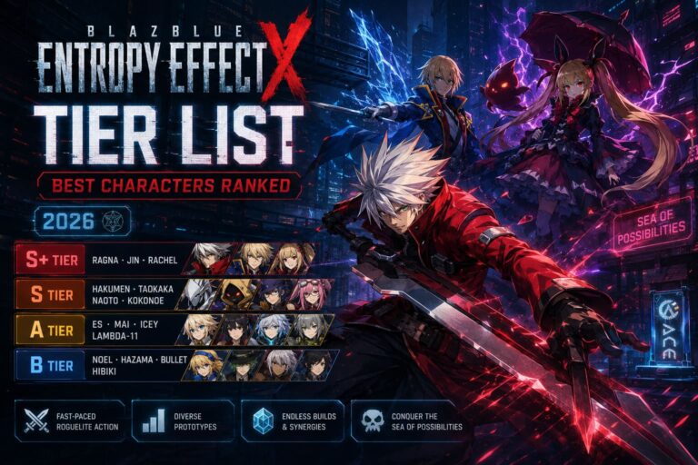 BlazBlue Entropy Effect X Tier List (2026): Best Characters Ranked