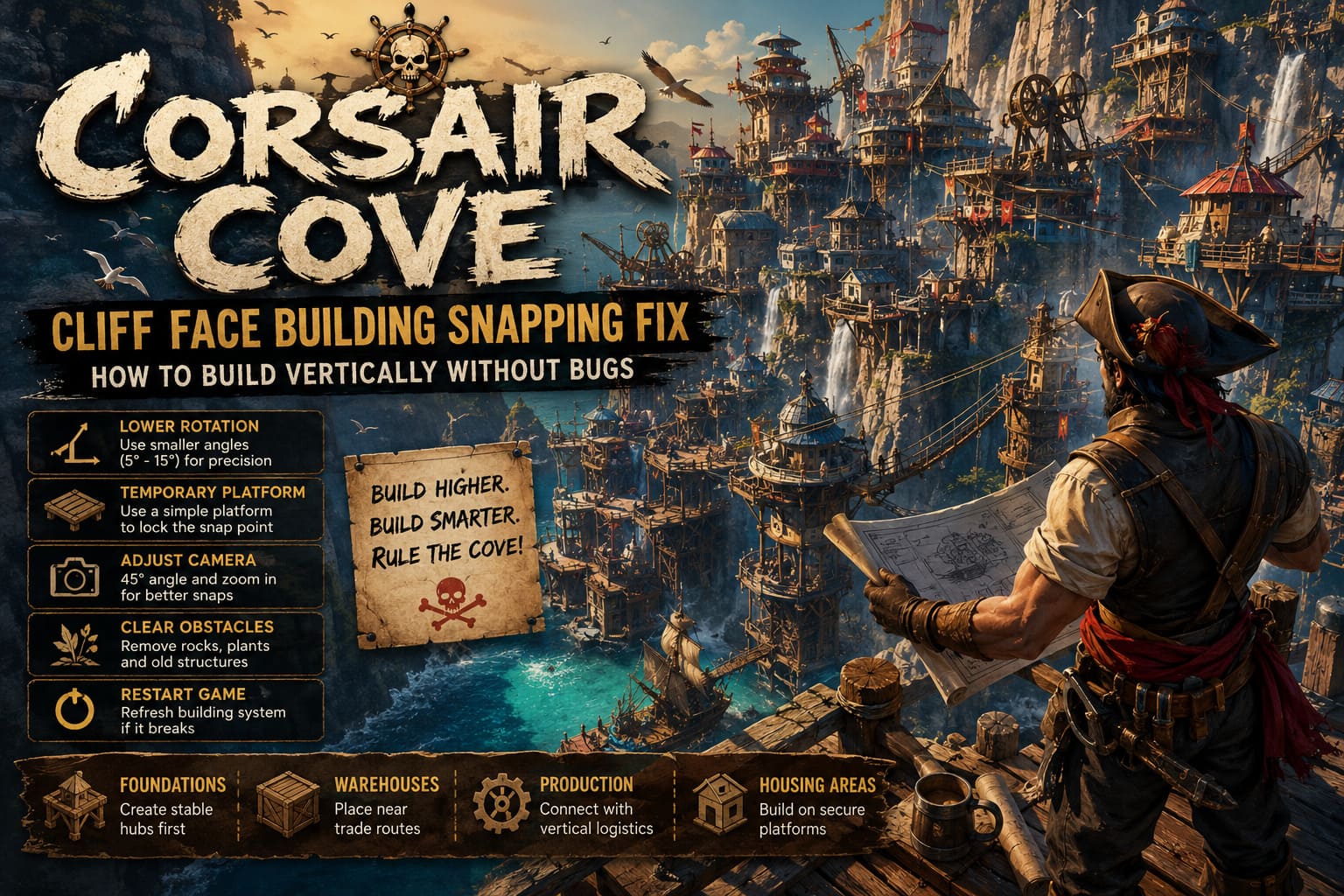 Corsair Cove Cliff Face Building Snapping Fix: How to Build Vertically Without Bugs Corsair Cove Cliff Face Building Snapping Fix: How to Build Vertically Without Bugs