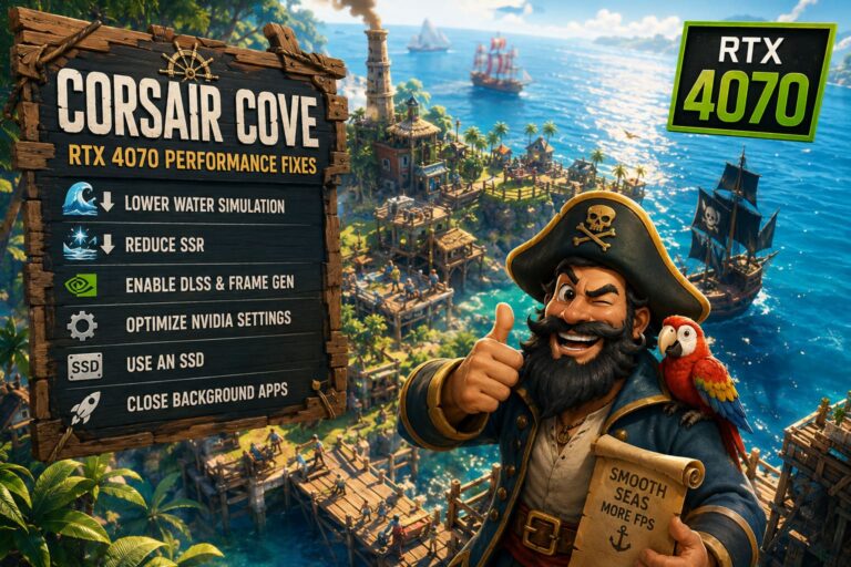 Corsair Cove Water Rendering Lag on RTX 4070: Best Fixes & Optimization Guide