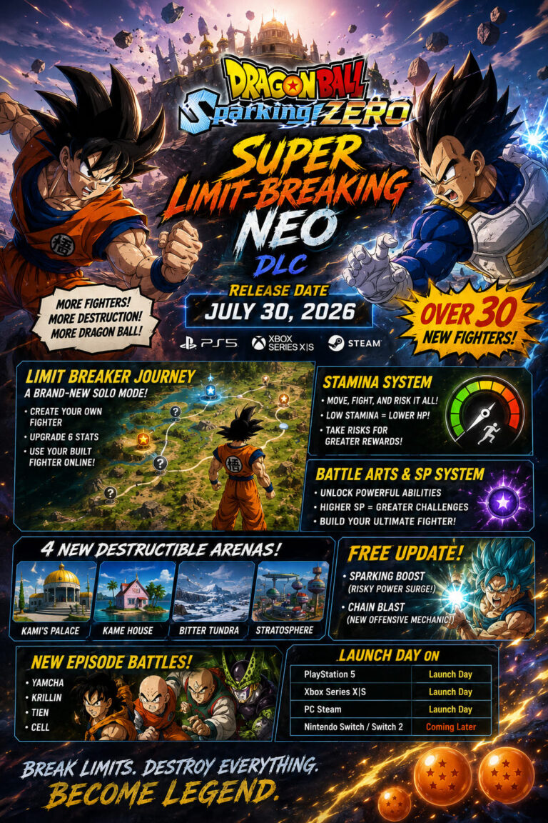 Dragon Ball Sparking Zero Super Limit Breaking Neo DLC Release Date & New Modes Revealed