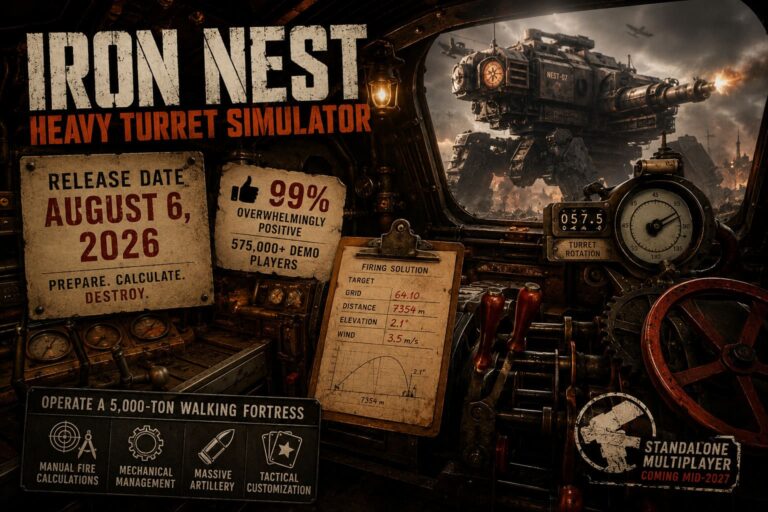 Iron Nest Heavy Turret Simulator Release Date & Standalone Multiplayer Game News