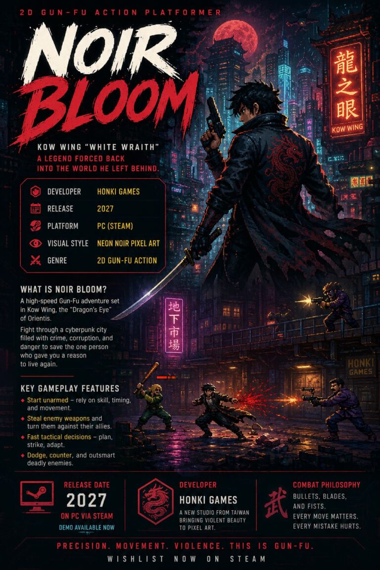 Noir Bloom Game Guide: Honki Games, Previous Titles, and Release Date News Noir Bloom Game Guide: Honki Games, Previous Titles, and Release Date News