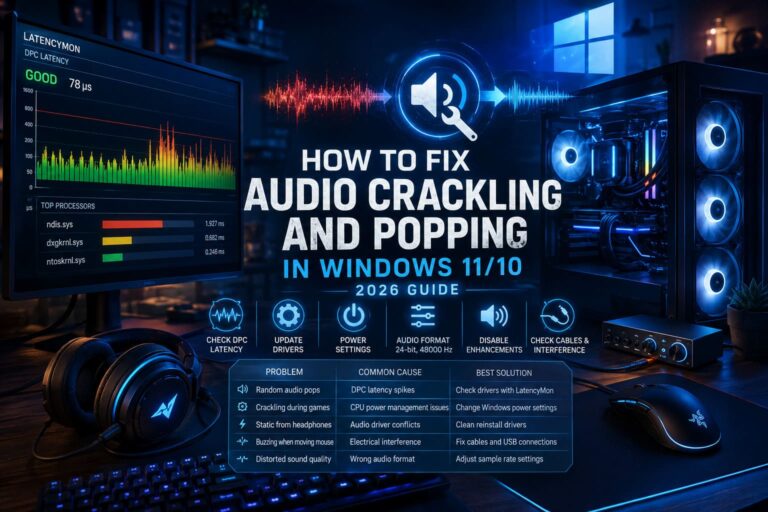 How to Fix Audio Crackling and Popping in Windows 11/10 (2026 Guide) How to Fix Audio Crackling and Popping in Windows 11/10 (2026 Guide)