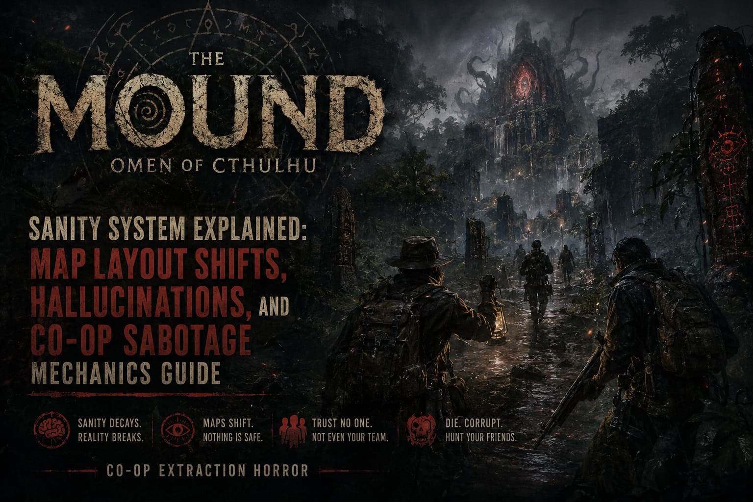 The Mound Omen of Cthulhu Sanity System Explained: Map Layout Shifts, Hallucinations, and Co-op Sabotage Mechanics Guide The Mound Omen of Cthulhu Sanity System Explained: Map Layout Shifts, Hallucinations, and Co-op Sabotage Mechanics Guide