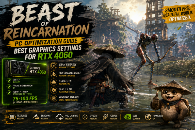 Beast of Reincarnation PC Optimization Guide: Best Graphics Settings for RTX 4060 Beast of Reincarnation PC Optimization Guide: Best Graphics Settings for RTX 4060