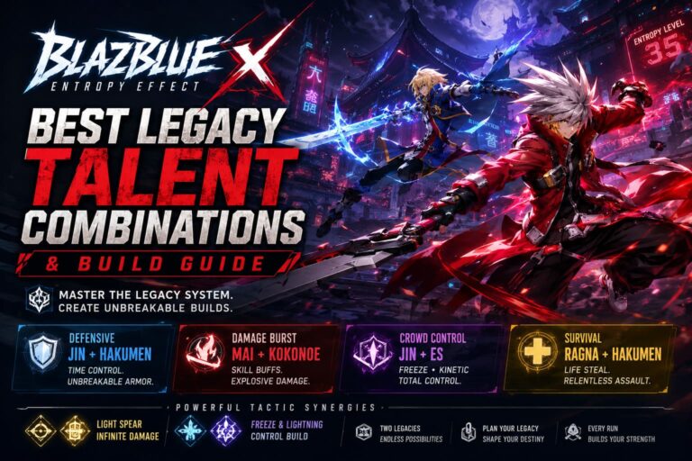 BlazBlue Entropy Effect X: Best Legacy Talent Combinations and Build Guide