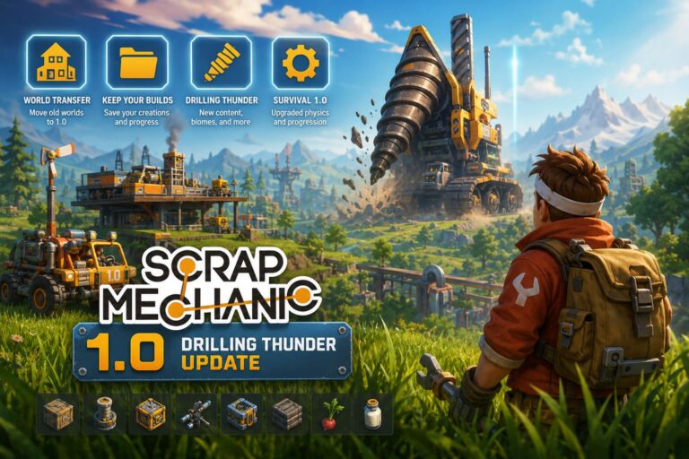 How to Transfer Old Worlds to Scrap Mechanic 1.0 (Drilling Thunder Update Guide) How to Transfer Old Worlds to Scrap Mechanic 1.0 (Drilling Thunder Update Guide)