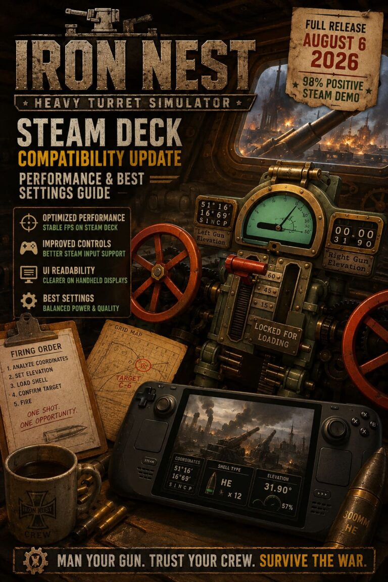 IRON NEST Heavy Turret Simulator Steam Deck Compatibility Update: Performance & Best Settings Guide IRON NEST Heavy Turret Simulator Steam Deck Compatibility Update: Performance & Best Settings Guide