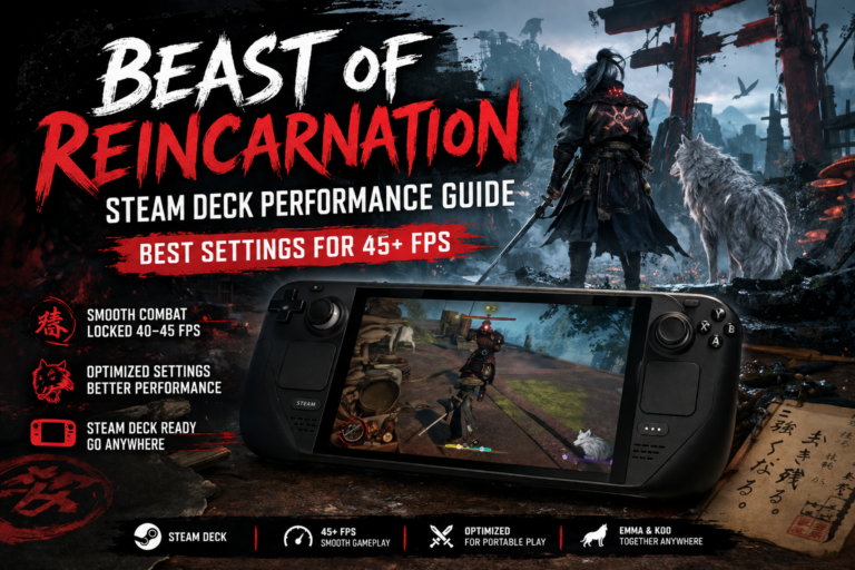 Beast of Reincarnation Steam Deck Compatibility: Best Settings for 45+ FPS
